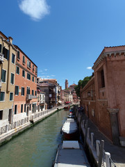 Fototapeta na wymiar Venice - canal along the Fondamenta Papadopoli