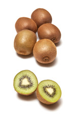 Obraz premium Kiwi Fruit isolated on a white studio background.