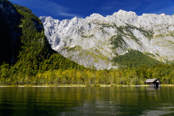 Das Watzmannmasiv im Nationalpark Berchtesgaden, Germany