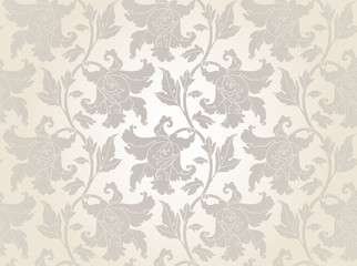 floral wallpaper, seamless  vector illustration