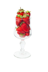 Strawberry in a glass