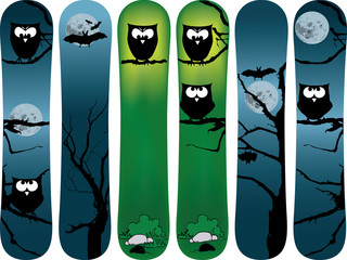 snowboard cartoon design
