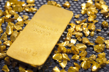 Gold Goldbarren