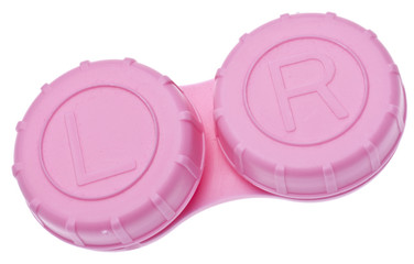Pink Contact Lens Container