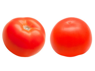 Tomatoes isolated on white background