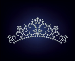 Diamond tiara - vector illustration © Millisenta