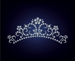 Diamond tiara - vector illustration - 29754516