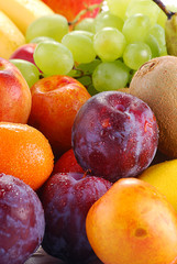 Composition with variety of fruits
