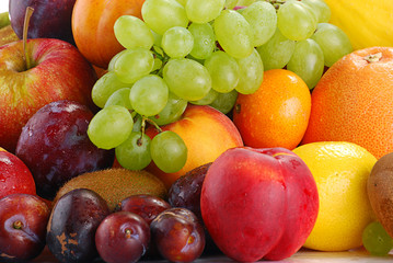 Composition with variety of fruits