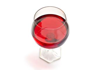 Red wine in glass