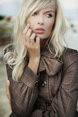 Portrait od amazing blonde girl