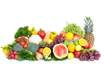 Wandaufkleber Vegetables and fruits © grinny