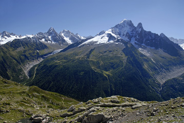 Fototapeta na wymiar Mont Blanc, Alpy, Francja
