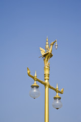 Fototapeta na wymiar lamp thai temple