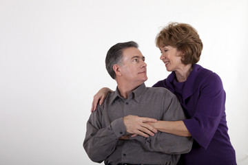 Mature Loving Smile for Each Other