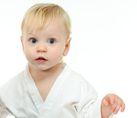 portrait baby in kimono