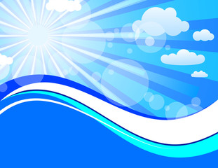 Bright summer background