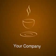 Logo Café stilistisch braun
