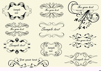 Set of  small vintage frames