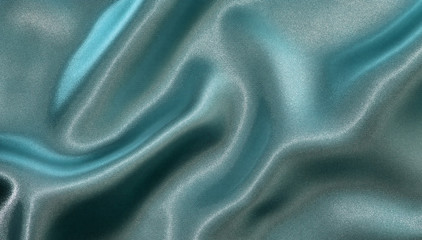 Obraz premium Elegant cyan satin or silk background