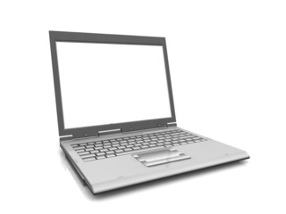 Professional Laptop isolated on white with empty space