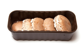 Mushrooms in a box