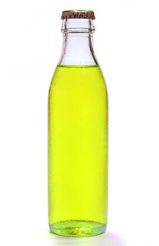 Bottle of yellow lemonade