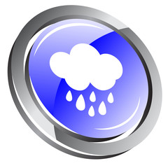 Cloud and rain - weather icon
