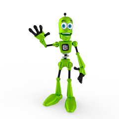 green robot