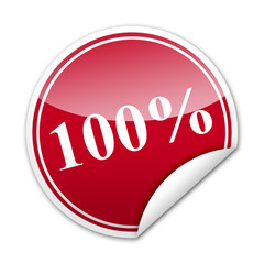 Pegatina 100% con reborde