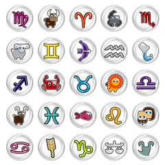zodiac symbols vector
