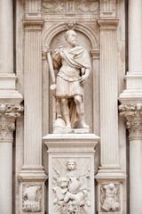 Antique statue, interior courtyard of Doge's Palace, Venice