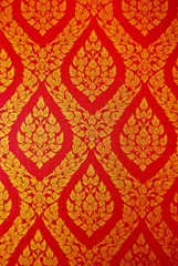 Ancient Thai pattern on wall