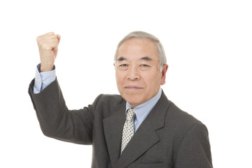 old Japanese male businessman