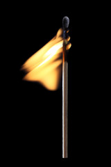 flaming match