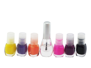 Multi-coloured nail polish1