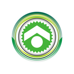 maison immobilier flèche logo picto web icône design symbole