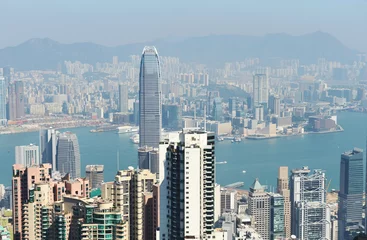 Photo sur Plexiglas Hong Kong Paysage urbain de Hong Kong