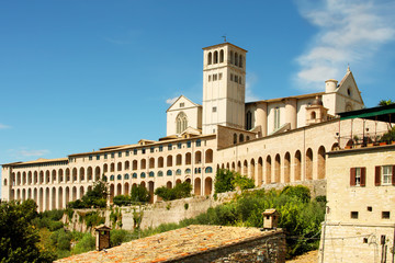 Fototapeta na wymiar Assisi, cloister of saint Francesco