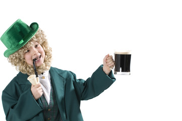 Toasting leprechaun