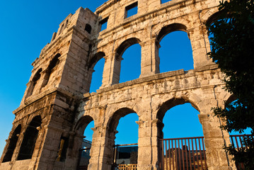 Obraz premium Arena - Roman amphitheatre in Pula, Croatia.