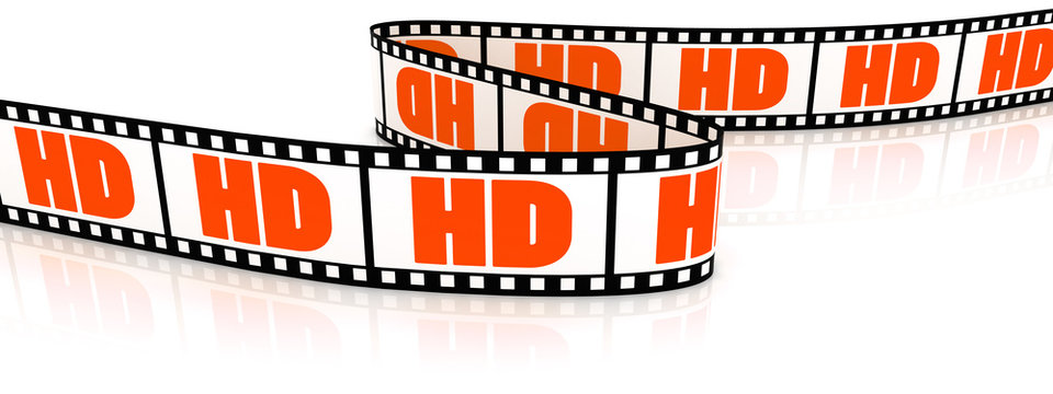 Film zigzag with word HD