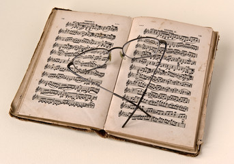 Obraz premium Music book open