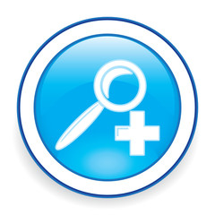 Fototapeta premium SEARCH PLUS ICON