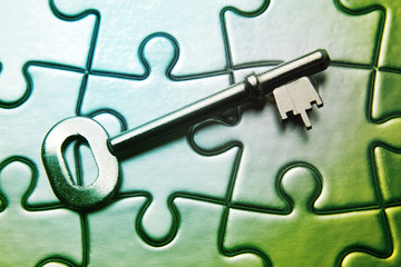 Key on puzzle