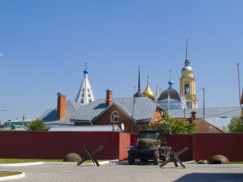 artillery  weapon of world war II Katusha Colomna, Russia