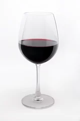 Fotobehang Glass of red wine © rudi1976