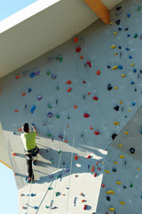 exercise climbing wall