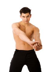 Fototapeta premium Young athlete man