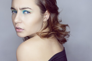 Portrait of a smiling beautiful girl